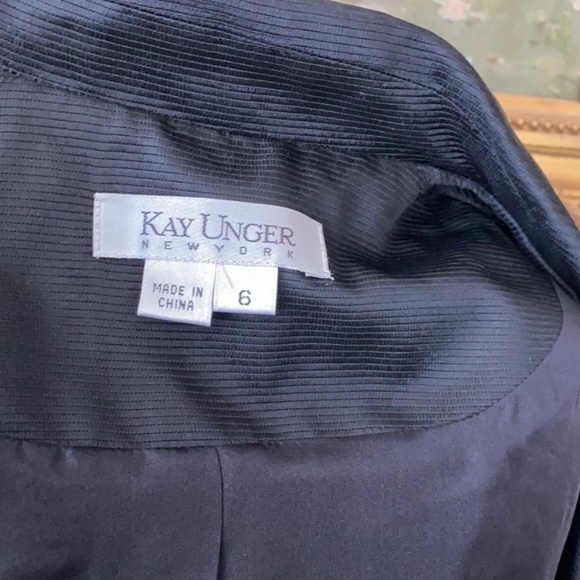 Kay Unger Silk fit and Flare jacket top blazer - Picture 4 of 5